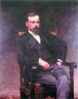 Portret Henryka Sienkiewicza z 1890 - pedzla Kazimierza Pochwalskiego - zbiory Muzeum w Oblgorku