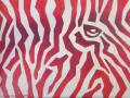 Red Zebra Composition, 2017, 60  80 cm